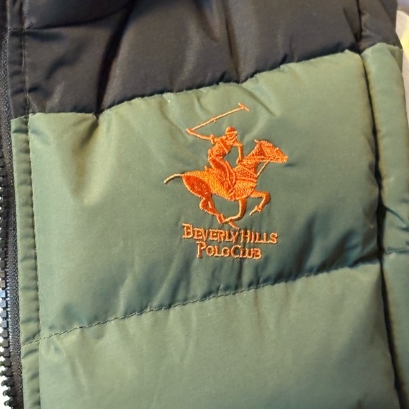 Beverly Hills Polo Club Boy's Black and Army Green Vest Jacket - Picture 5 of 9